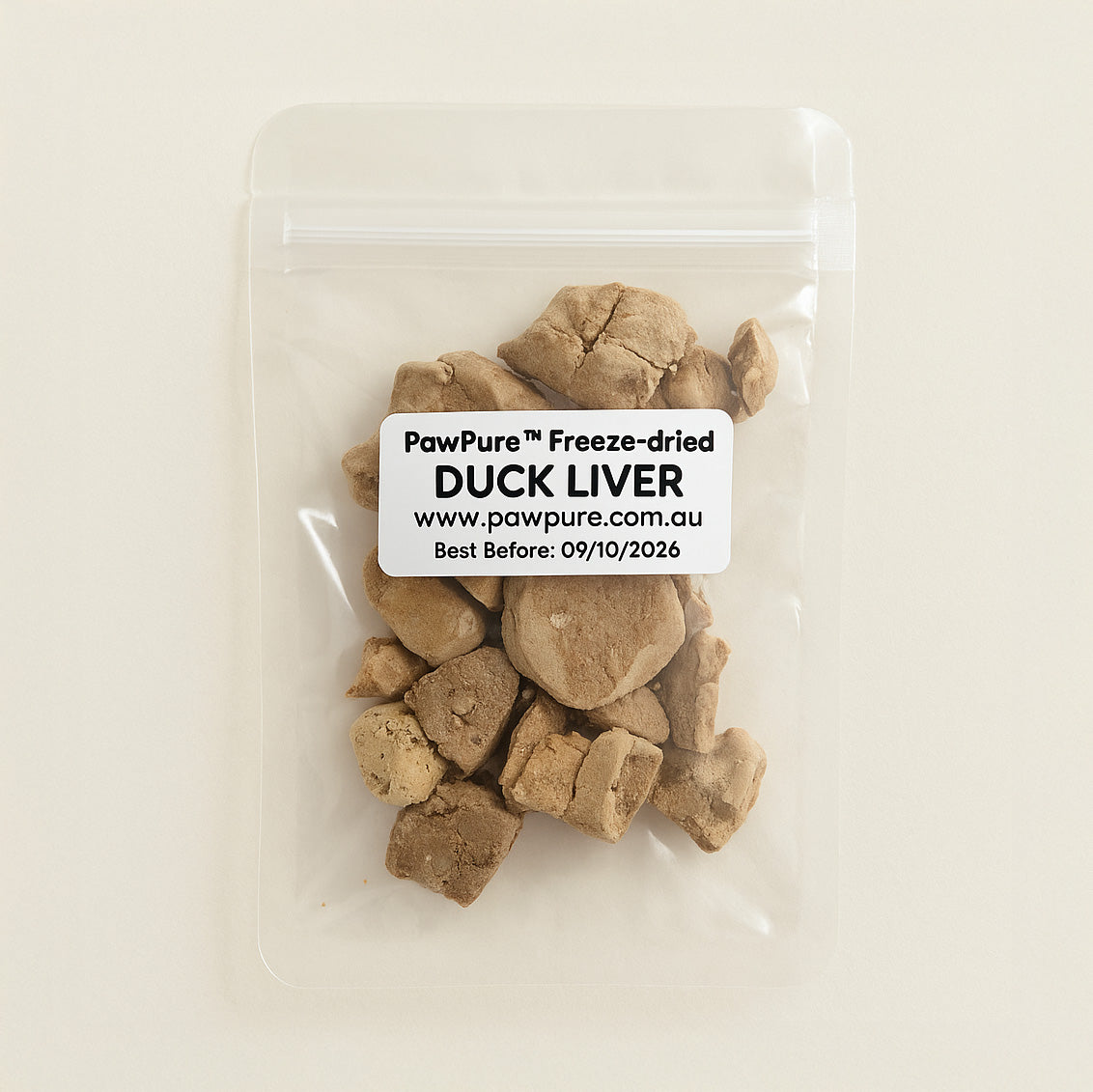 Freeze Dried Duck Liver Bites | Single Ingredient Treat for Cats and Dogs