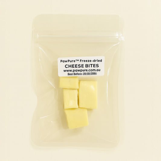 Freeze Dried Cheese Bites | Calcium Rich Treat for Cats and Dogs | PawPure