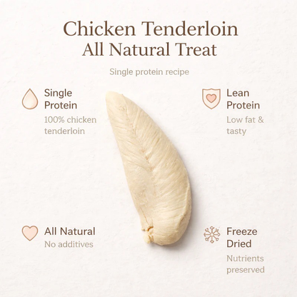 Freeze-Dried Premium Chicken Tenderloin – 100% Natural