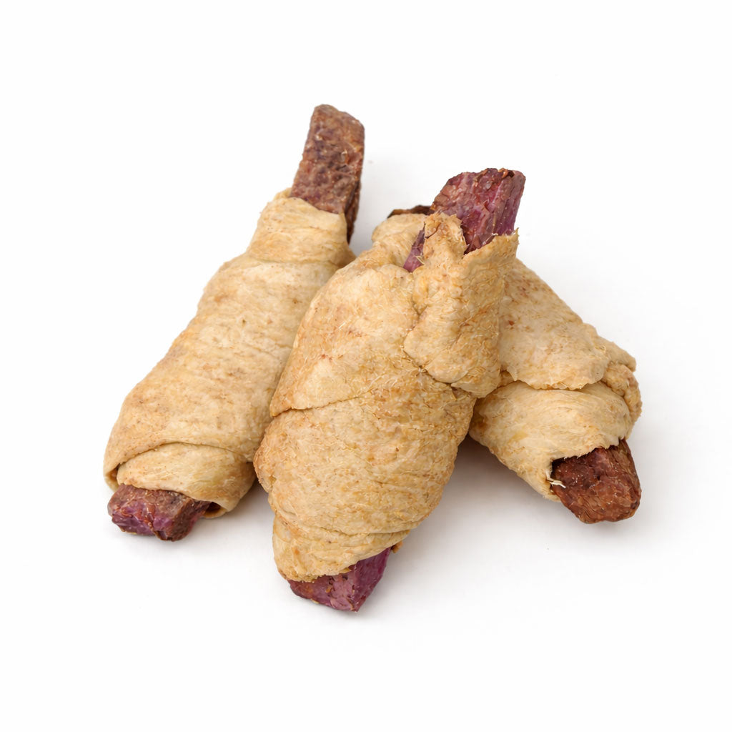 Duck Wrapped Purple Sweet Potato
Protein & Fibre