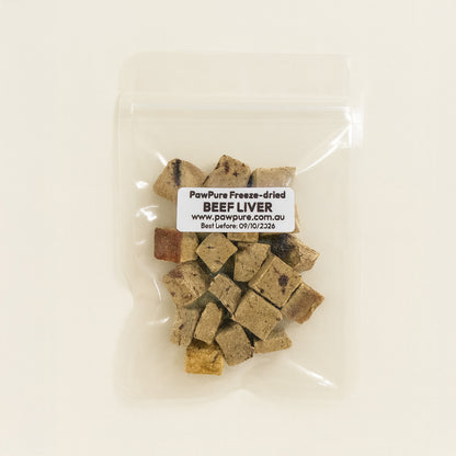 Freeze-Dried Beef Liver Bites – 100% Beef Liver | PawPure