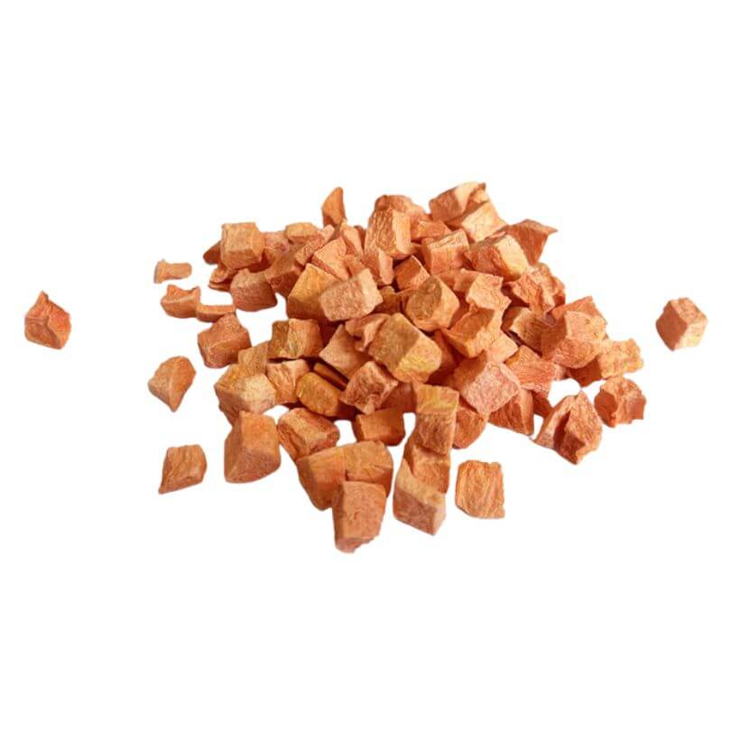 freeze dried carrot cubes for cats and dogs fibre rich low fat natural treat pawpure