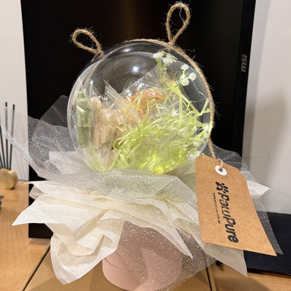 freeze dried pet treat bouquet light up gift globe for cats and dogs unique premium pet gift pawpure