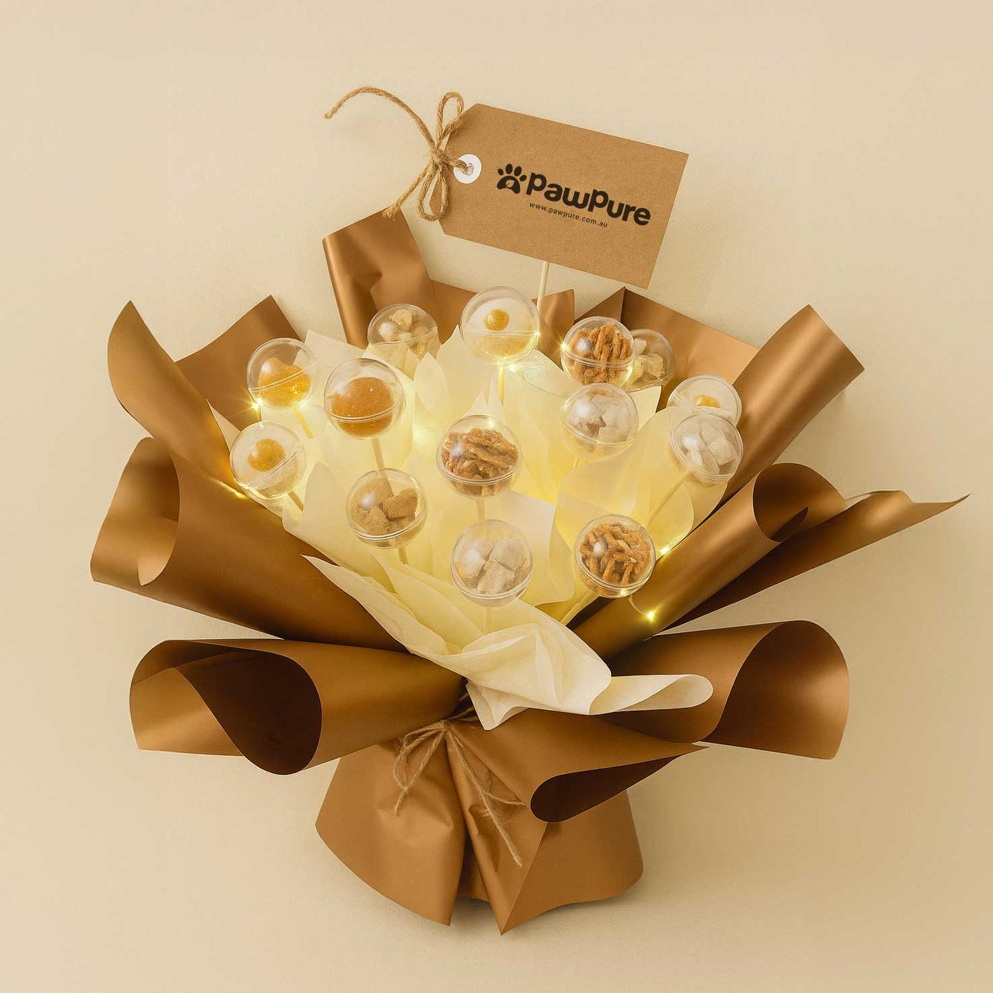 pet treat flower gift for cats and dogs unique present for birthdays and special occasions pawpure